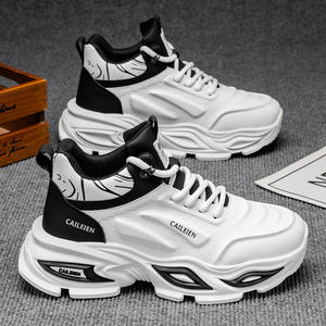 Chaussures montantes pour hommes, nouvelle collection automne 2025, style basketball pour jeunes, chaussures décontractées de course, chaussures de basketball augmentant la taille, baskets - Product Image 1