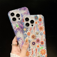 Pour iPhone 16pro16 Series Drop Shipping IMD Laser Electroplated Illusion Phone Case TPU + PC Shockproof Phone Case for iPhone 15