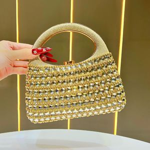 Sacs de soirée élégants pour femmes, pochettes de luxe ornées de diamants pour mariage et fête, sacs fourre-tout en cristal pour femmes, sacs à main élégants pour soirée - Product Image 1