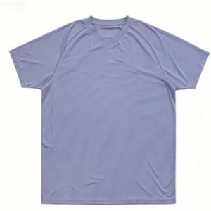 เสื้อยืดคอกว้าง แขนสั้น ผู้ชาย แห้งเร็ว สีพื้น ผ้าถัก ทรงปกติ สไตล์ลำลอง โพลีเอสเตอร์ 100% - Product Image 3