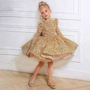 Robe de princesse haut de gamme pour filles, avec applications, nouvelle collection, en tulle bouffant, pour petites filles, <span class=keywords><strong>tenue</strong></span> de performance au piano pour enfants - Product Image 1