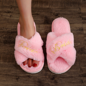 J-331 Chaussons de Mariée Luxe pour Mariage, Décoration de Fête d'Enterrement de Vie de Jeune Fille, Cadeau de Bridal Shower, Accessoire pour Future Mariée - Product Image 4