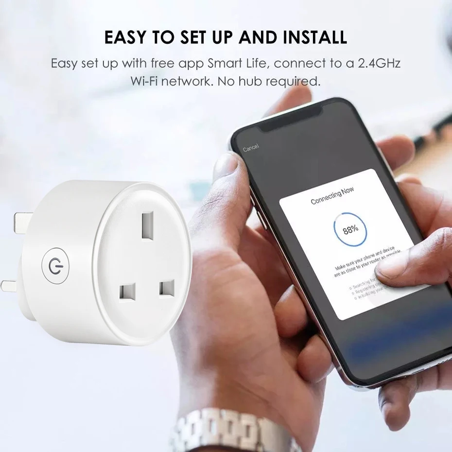 Beelite Smart Plug US 10A WiFi Socket Alexa Plug Timer Plug Remote Socket  Smart Life APP Tuya Smart Home Alexa Google Assistant