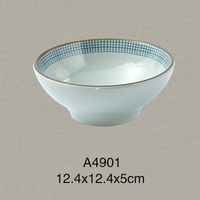 Bol à soupe en mélamine de style japonais incassable en gros, bol à nouilles durable pour restaurant, bol en mélamine