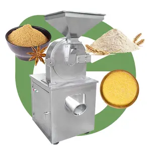 Cinnna Automatic Hammer Herb Tea Leaf Grind Coarse Grinder Cut Mill Pulverizer Machine with Dust Collector