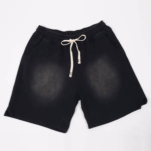 Shorts en molleton français personnalisés pour hommes, style vintage, imprimé sérigraphié Hip Hop, écologiques, sans MOQ, haute qualité, effet délavé à l'acide - Product Image 2