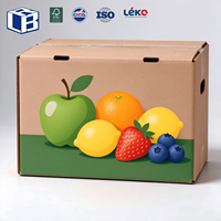 Cartons ondulés personnalisés pour fruits, adaptés à l'emballage des fruits frais et à la vente en gros dans les magasins