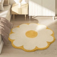 Tapis Shaggy de chambre floral imprimé en 3d, décoratif et bon marché, pour chambre de filles et garçons