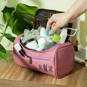 PU vente en gros Portable multicouche sac cosmétique coloré voyage trousses de toilette femmes trousse de maquillage trousse de toilette pour femmes hommes - Product Image 5