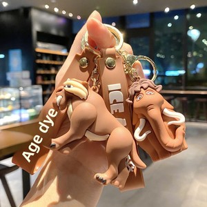 Porte-clés en plastique souple animaux <span class=keywords><strong>de</strong></span> dessin animé <span class=keywords><strong>de</strong></span> l'ère glaciaire pour sac à dos et sac unisexe, décoration à suspendre - Product Image 3