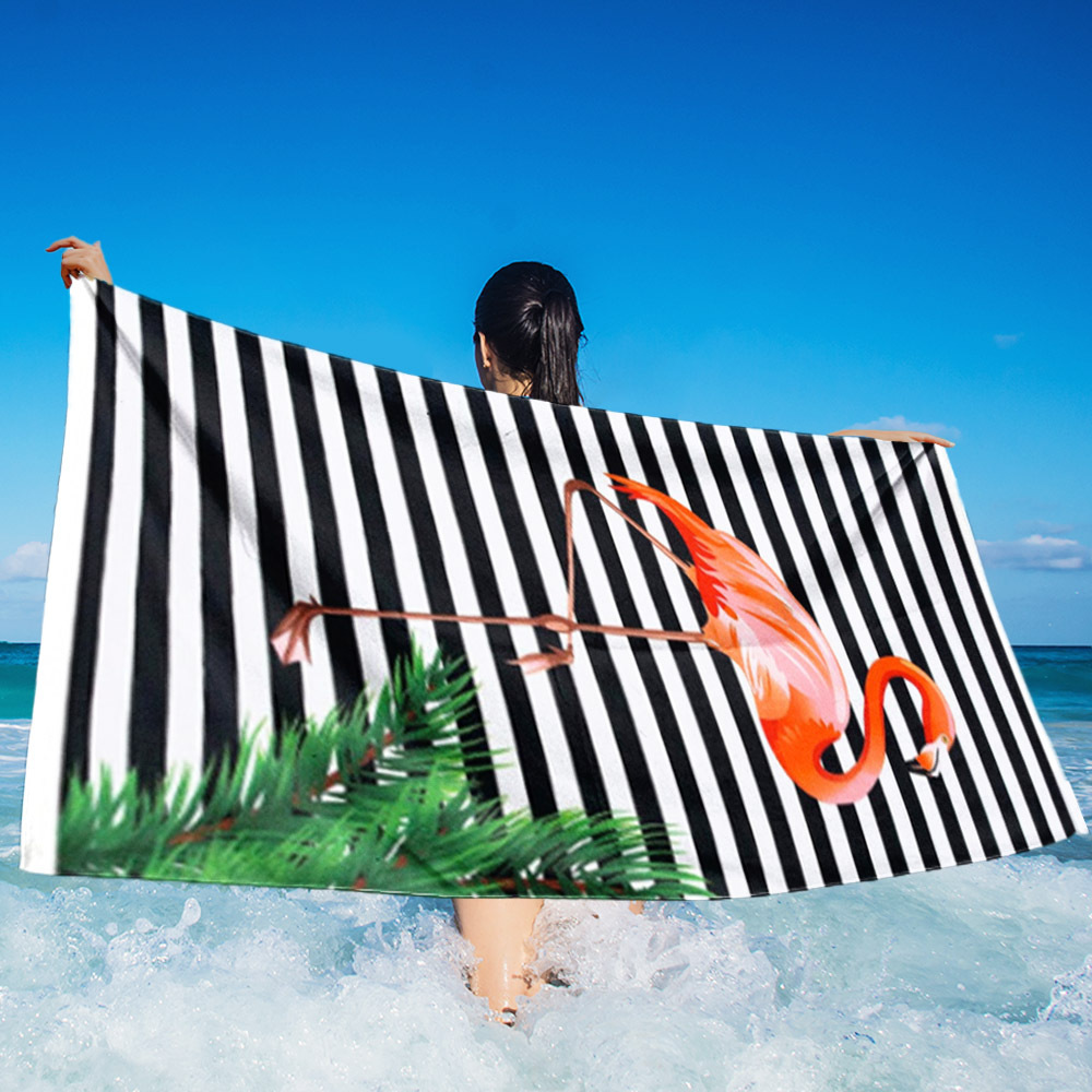 ฟลามิงโก้ลายทาง 90x180 ซม.