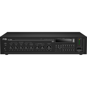 Amplificatore Audio <span class=keywords><strong>PA</strong></span> WiFi Bluetooth a 5 Zone con Lettore USB, Porta RJ45, Alimentazione Phantom 48V per Sistema di Diffusione Sonora Commerciale - Product Image 2