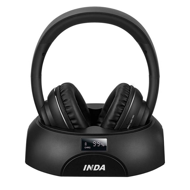 DA710 Wireless TV Headphones  for Seniors Hearing Impaired With Transmitter Home Theater Watching System