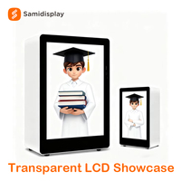 Pantalla Holográfica Táctil LCD Transparente 3D de 86 Pulgadas, Tamaño Humano, para Publicidad