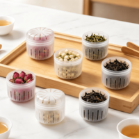 Ensemble d'infuseurs à thé portables réutilisables en forme de fleur, infuseur à fruits transparent, infuseur à thé en vrac, glaçons pour thé