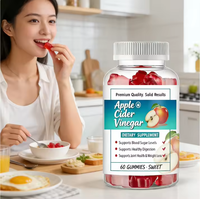 Complément alimentaire en gommes pour adultes, marque privée, purifiant, nettoyant, favorisant la perte de poids et stimulant l'immunité, sans gluten, au vinaigre de cidre de pomme