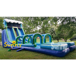 <span class=keywords><strong>Toboggan</strong></span> aquatique <span class=keywords><strong>gonflable</strong></span> de qualité commerciale <span class=keywords><strong>avec</strong></span> <span class=keywords><strong>piscine</strong></span>, grand <span class=keywords><strong>toboggan</strong></span> aquatique <span class=keywords><strong>gonflable</strong></span> en forme de palmier à double piste, à vendre - Product Image 2