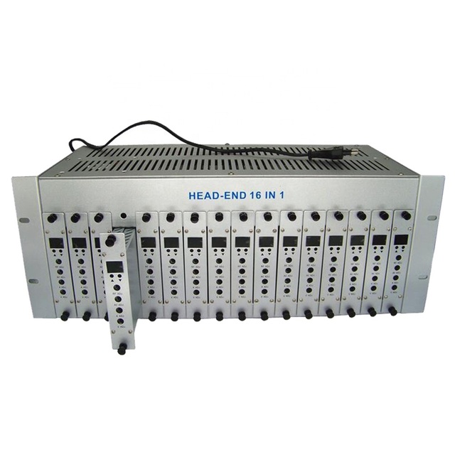 South America Market Catv Headend Equipment RF Modulator 16 Channels AV input