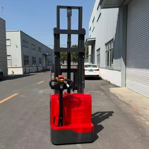 Apilador de Palés Eléctrico, Elevador de Palés de 1000 kg, 1500 kg, 2000 kg, Apilador Semieléctrico, Precio de Apilador Eléctrico Walkie - Product Image 2