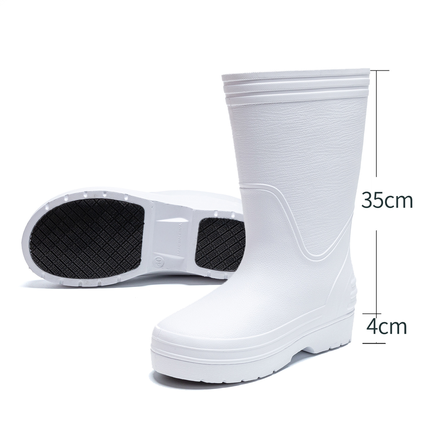 High 2502 slip shoes white