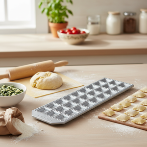 Sybaris Línea 24 Impresiones Ravioli Cuadrado Molde Pasta Herramientas - Product Image 3