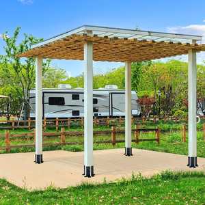 <span class=keywords><strong>Bride</strong></span> de sol 2x2 Base d'ancrage de <span class=keywords><strong>poteau</strong></span> Clôture carrée solide robuste Kit de supports muraux noirs Base de <span class=keywords><strong>poteau</strong></span> pour boîte aux lettres de garde-corps de pont - Product Image 6