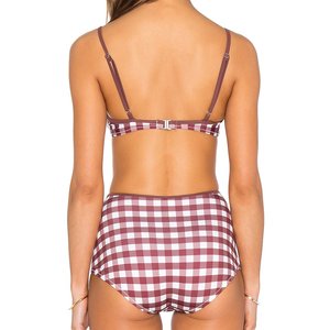 Fabricante de Trajes de Baño Personalizados, Traje de Baño para Mujer Anti-Cloro, Ecológico, Estampado, Bikini de Dos Piezas para Playa - Product Image 3