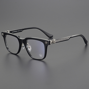 <span class=keywords><strong>Gafas</strong></span> de Acetato de Moda para Hombre y Mujer, Montura Rectangular Grande, Diseño Exquisito, Logotipo, Buena Calidad - Product Image 4