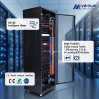 Nouvel arrivage : Compteur RS485 Modbus RTU 0U vertical monophasé 16A, PDU intelligent avec prise 3P32A IP44 IEC60309 pour centre de données IA
