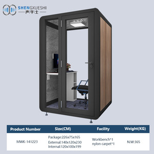 Cabina Telefonica Acustica per Ufficio di Qualità OEM con Isolamento Acustico 40dB e Telaio in Acciaio per Edifici Commerciali - Product Image 2