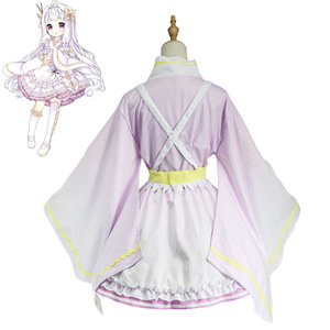 Food Fantasy Rice Girl Cosplay Costume White Rice Polyester Fiber Anime Role Playing Game Costume - Product Image 4