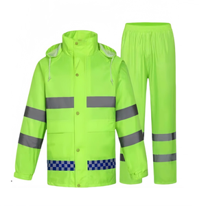 Conjunto de Impermeable y Pantalones Impermeables de Tela Oxford, Estilo Separado, para Motocicleta Eléctrica, Reparto, Reflectante, Ropa Impermeable para Exteriores - Product Image 5