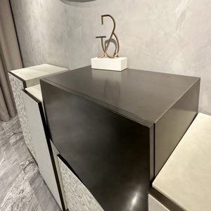 PFZION HOME Armoire console italienne de luxe à huit seaux Buffet de chambre à coucher haut de gamme moderne Matériau bois <span class=keywords><strong>Bijoux</strong></span> Salon - Product Image 3