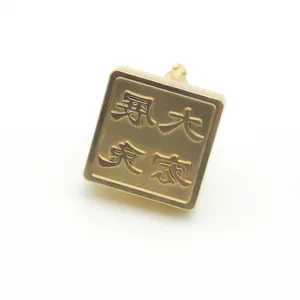 18 Years Manufacturer Custom Logo Metal Casting Zinc Alloy Stamps Cute Rabbit Gold Plated Stamps