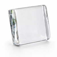 Brique de verre carrée ultra-transparente, bloc architectural en verre massif, textures de cristal de glace, résistant au feu, luxe, salle à manger, salle de bain