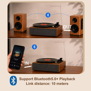 Vente en gros de <span class=keywords><strong>tourne</strong></span>-<span class=keywords><strong>disque</strong></span> HiFi Sapphire Stylus à moule privé avec double Bluetooth et puissants haut-parleurs intégrés de 10 W pour disques vinyles LP - Product Image 2