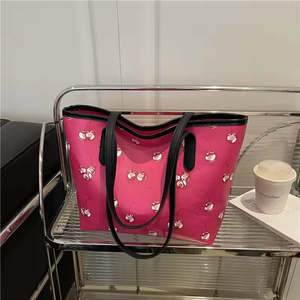 Bolsa de Mano Grande de PU, Plegable, de Alta Calidad, para Invierno, Verano y Otoño, de Moda, con Asa al Hombro, para Estudiantes Universitarios - Product Image 5