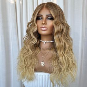 Peluca Corta de <span class=keywords><strong>Pelo</strong></span> Europeo Rubio Ombré con Raíz Marrón, <span class=keywords><strong>Pelo</strong></span> Humano Kosher Crudo, <span class=keywords><strong>Balayage</strong></span>, 13x4, Encaje, Top, Pelucas Judías para Mujer - Product Image 5