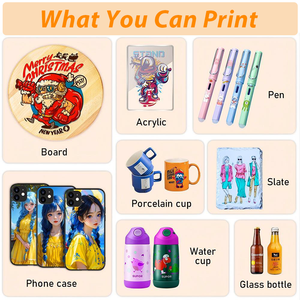 Imprimante à jet d'encre UV DTF <span class=keywords><strong>A3</strong></span> à large utilisation Refinecolor, pour autocollants, coques de téléphone, gobelets, balles de golf, bois acrylique, impression UV - Product Image 4