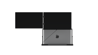 Écran portable double OEM 15,6 pouces FHD 1080P IPS, extension d'écran d'ordinateur portable, moniteur pliable, deuxième moniteur, type-C, plug-and-play, intégré