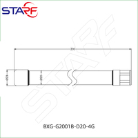 Antena Omnidireccional 4G LTE para Exteriores, Impermeable, de Fibra de Vidrio FRP y Acero Inoxidable, Conector Macho Tipo N, 700-2700Mhz, para Base