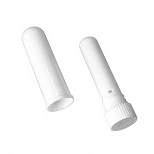 Tube d'inhalateur nasal en matériau PP avec mèche en coton pour tubes d'inhalateur nasal vides à usage unique - Product Image 1