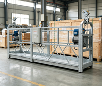 Plateforme suspendue de construction ZLP630, ensemble complet avec système de suspension et accessoires de fixation pour parapet