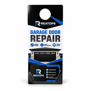 Cartes de visite personnalisées pour entreprises de services de portes de <span class=keywords><strong>garage</strong></span>, flyers imprimés pour la génération de prospects résidentielles locales - Product Image 2