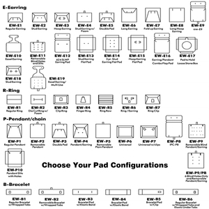 Boîte à bijoux EVERWIN avec logo personnalisé, avec boutons qui s'ouvrent au <span class=keywords><strong>milieu</strong></span>, doublée de velours, pour bagues, colliers, bracelets - Product Image 4
