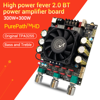Carte d'amplificateur numérique WUZHI AUDIO 3002T BT 2.0 stéréo 300W + 300W avec haute et basse fréquence TPA3255