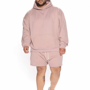 Ensemble de survêtement en coton pour homme, short et sweat à capuche, vêtements de sport confortables - Product Image 6