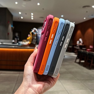 เคสโทรศัพท์แม่เหล็กแบบด้านใหม่ ช่วยระบายความร้อน สำหรับ iPhone 18 12 13 14 15 16 17 Pro Max พร้อมปุ่มสัมผัสป้องกันกล้อง - Product Image 4