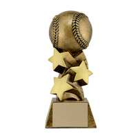 Trophée de baseball en résine Weivista, directement de l'usine, avec logo personnalisé, récompense de fin de saison pour champion de ligue, vente en gros