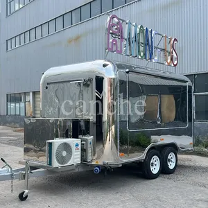 Carrito de Comida Canche 4m As2 de Acero Inoxidable, Remolque Móvil para Venta de Comida Callejera - Product Image 3